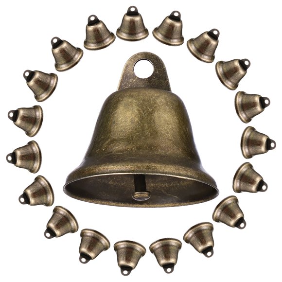 SHISUYAN 20Pcs Crafting Bells Metal Bell Jingle Bell for Festival Atmosphere