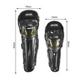 thumbnail image 6 of Tnobhg 1/2 Pairs Cycling Knee Elbow Guard Heavy Duty Joint Shell Windproof Flexible Lightweight Adjustable Fastener Tape Motorcycle Bike Leg Warmer Knee Pad Wrap Guard Protector, 6 of 8