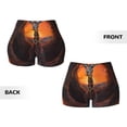 thumbnail image 3 of Sikiie Tree Hollow Meditating Giraffe Print Workout Shorts Women Scrunch Butt Gym Shorts Seamless High Waist Tummy Control Yoga Biker Athletic Shorts, 3 of 5