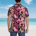 thumbnail image 6 of Daiia Rose Flowers Hawaiian Shirt for Men Gentle Cotton Regular Short Sleeve Casual-3X-Large, 6 of 9
