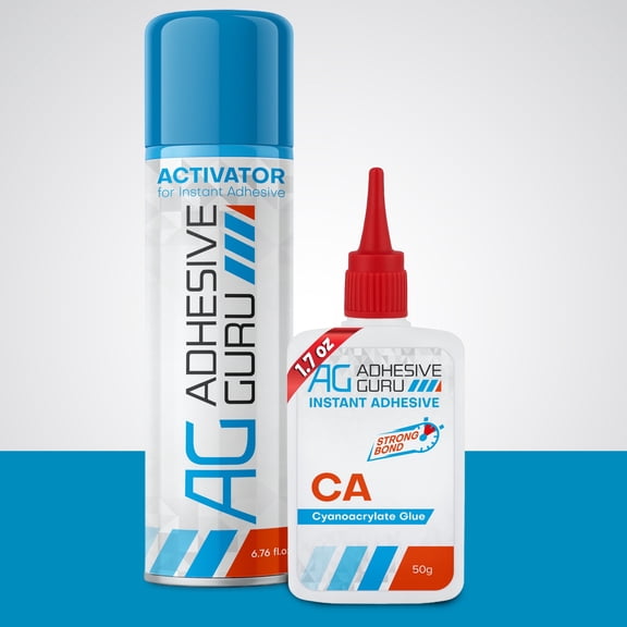 Adhesive Guru Super Glue, Cyanoacrylate, Instant Bond, 1.7 oz - 6.76 fl oz, fast cure in 12 second