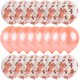 thumbnail image 4 of Juego de Globos de confeti dorado 20 piezas, Globos cromados metálicos, decoración para fiesta de cumpleaños, boda, aniversario, Baby Shower, 4 of 4