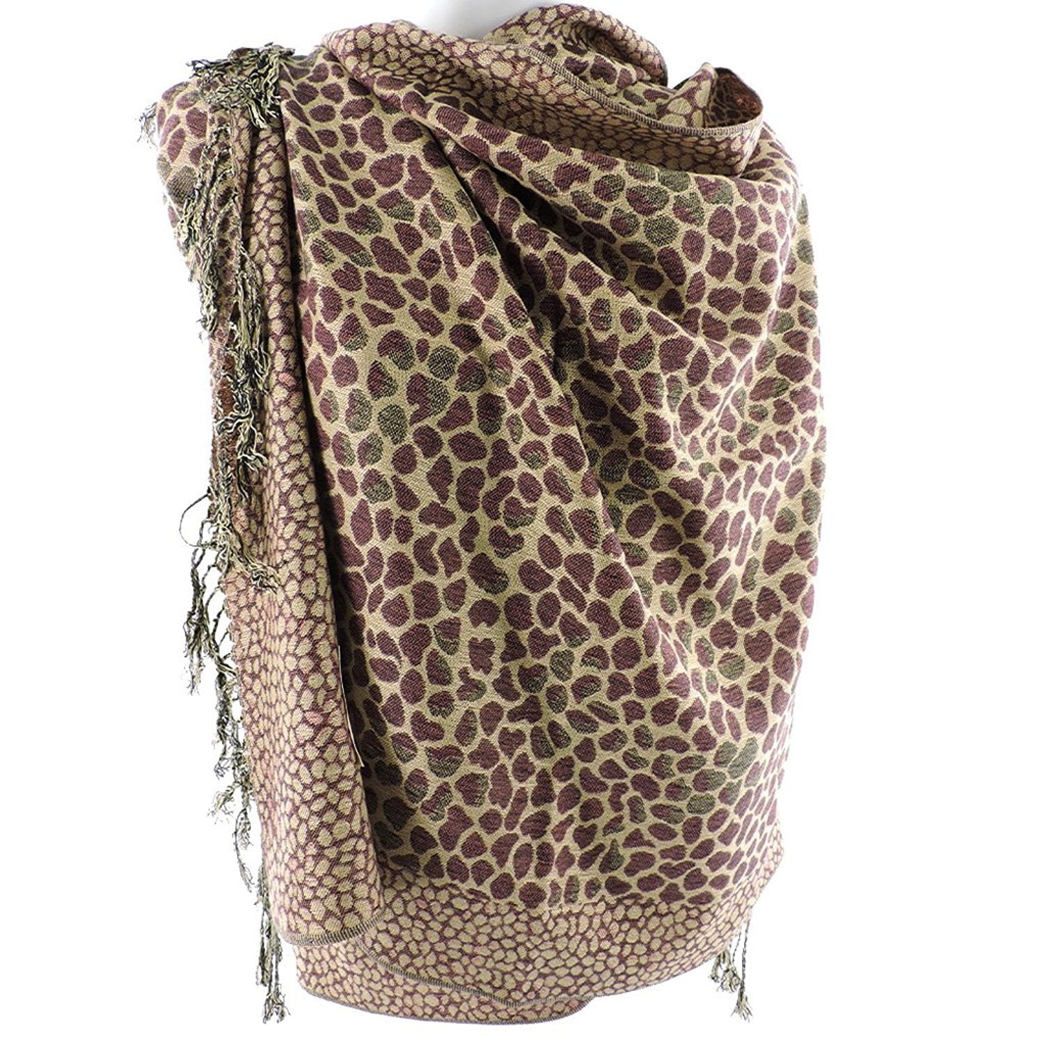 leopard print pashmina shawl
