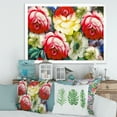thumbnail image 3 of Designart 'Vintage VIbrant Yellow and Red Flower Still Life I' Traditional Framed Art Print, 3 of 4