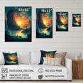 thumbnail image 4 of DESIGN ART Designart "Futuristic Dreams I" Space Wall Art For Living Room 12 in. wide x 20 in. high, 4 of 5