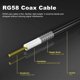 thumbnail image 3 of 10M SMA-male to SMA-female low loss RG58 coaxial cable patch cord coax for 2G/3G/4G LTE SMA, 3 of 5