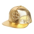 thumbnail image 1 of WZXFASHION Unisex Shiny Skin Baseball Caps With Embroidered Sign Clothing Shoes & Accessories Gold One Size, 1 of 4