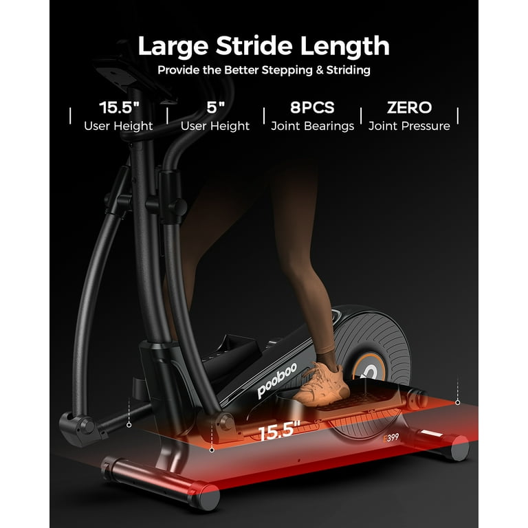 Elliptical Machine for Home Use Elliptical Exercise Machine Silent Magnetic Elliptical Training Machines LCD Monitor
