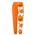 thumbnail image 6 of Orange Stretch Lounge Pants Vintage, Halloween Costumes, Casual, Winter Pajamas, Wide Leg Palazzo Pants, Soft, Lounge, Sleep Bottoms M, 6 of 9