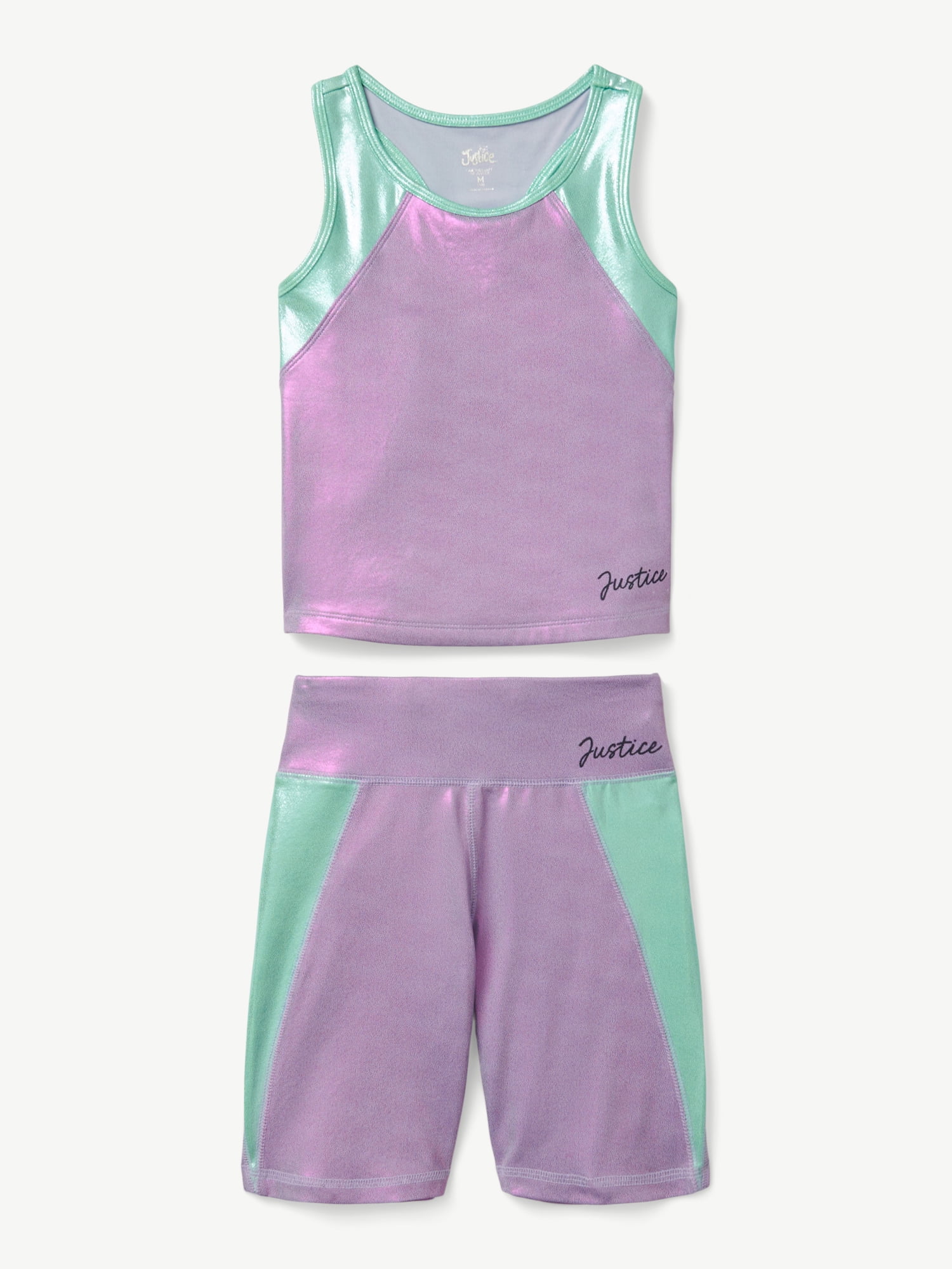 Justice Girls Collection X Shine Blocked 2-Piece Outfit Set