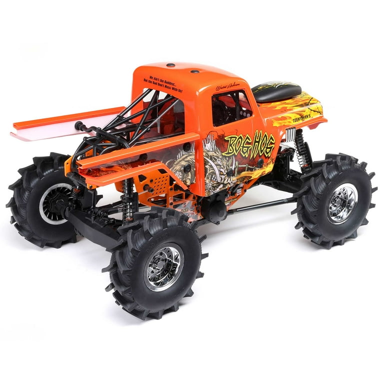 Losi RC Crawler LMT 4 Wheel Drive Solid Axle Mega Truck Brushless RTR Batteries and Charger Not Included Bog Hog LOS04024T2 Trucks Electric RTR 1 10