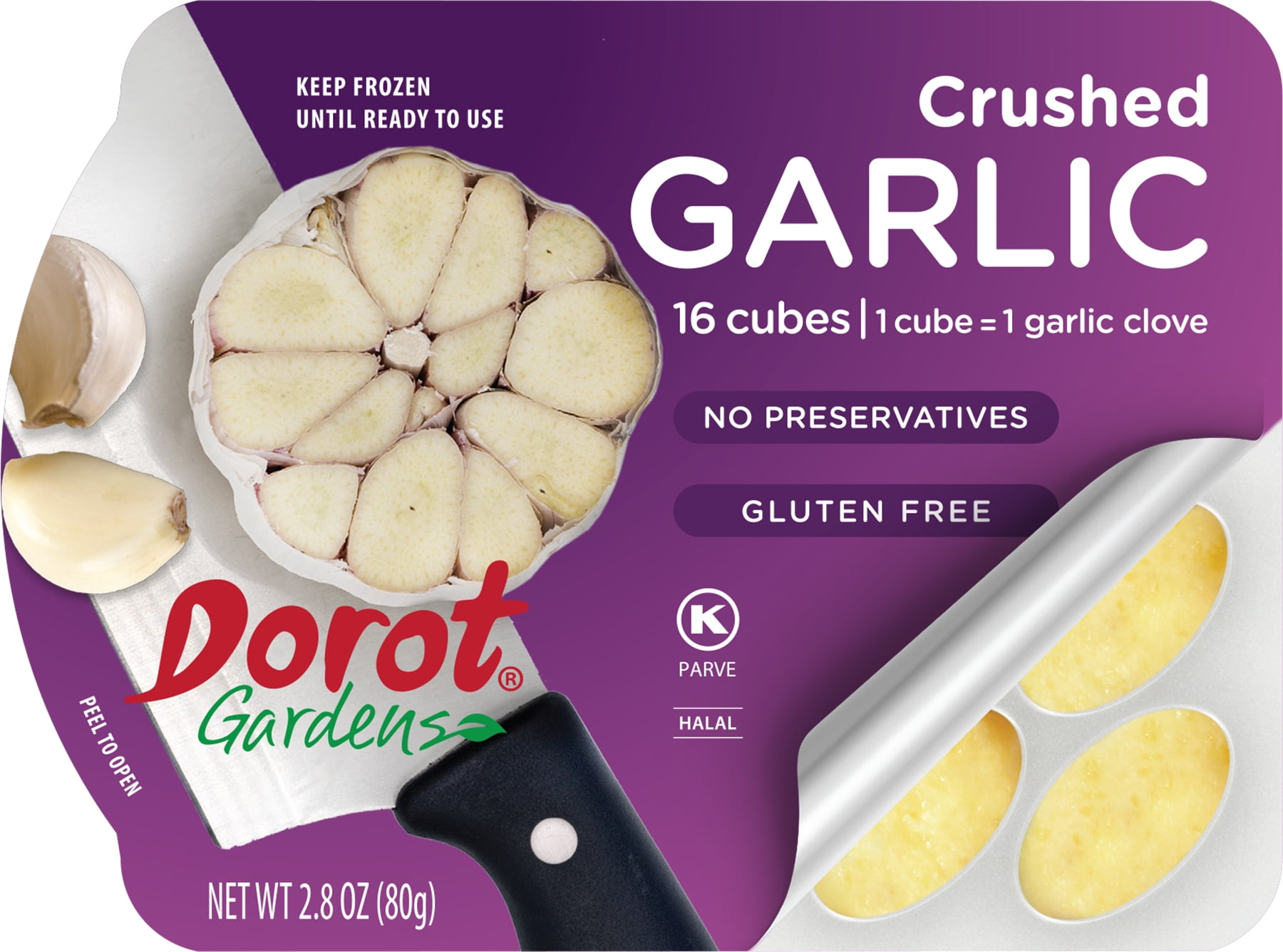 Dorot Crushed Garlic, Frozen, 16 ct Walmart Inventory Checker BrickSeek