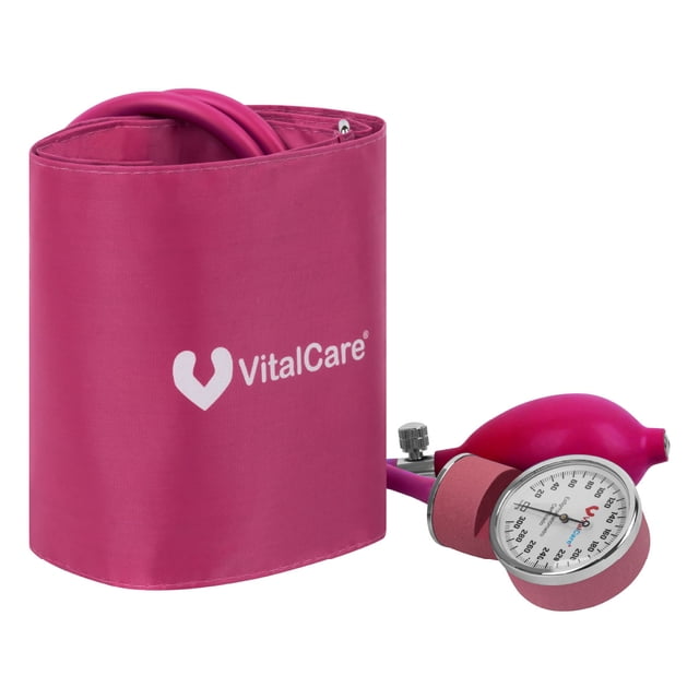 Baumanómetro Aneroide Con Brazalete Amplio color Rosa