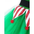 thumbnail image 6 of iEFiEL Kids Girls Christmas Santa's Elf Costume Outfit Xmas Sequin Tutu Leotard Dress, 6 of 7