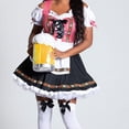 thumbnail image 4 of Disfraz de Oktoberfest alemán para mujer Dirndl tradicional bávaro cerveza carnaval Fraulein Cosplay vestido de sirvienta-AM, 4 of 5