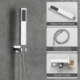 thumbnail image 4 of Boyel Living Rain Shower System 10 inches Wall Mount Shower Faucet Set with Handheld Combo Set,Chrome, 4 of 9