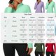 thumbnail image 3 of Craaazy Ladies Lightweight Running Pullover, Quick Dry Half Zip Top, Long Sleeve Athletic Shirt with Thumb Holes for Outdoor Activities Gifts, 3 of 7