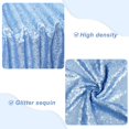 thumbnail image 2 of Partydelight Sequin Tablecloth Baby Blue 50""X80"" Rectangular Table Cloth For Wedding Sweetheart Christmas Other Events, 2 of 5