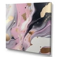 thumbnail image 2 of Designart "Pink And Gold Mysterious Marble VI" Abstract Marble Wall Art Living Room, 2 of 5