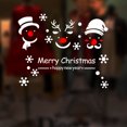 thumbnail image 1 of Christmas Window Sticker Santa Snowman Elk Snowflake Wall Sticker Wall Decal, 1 of 6