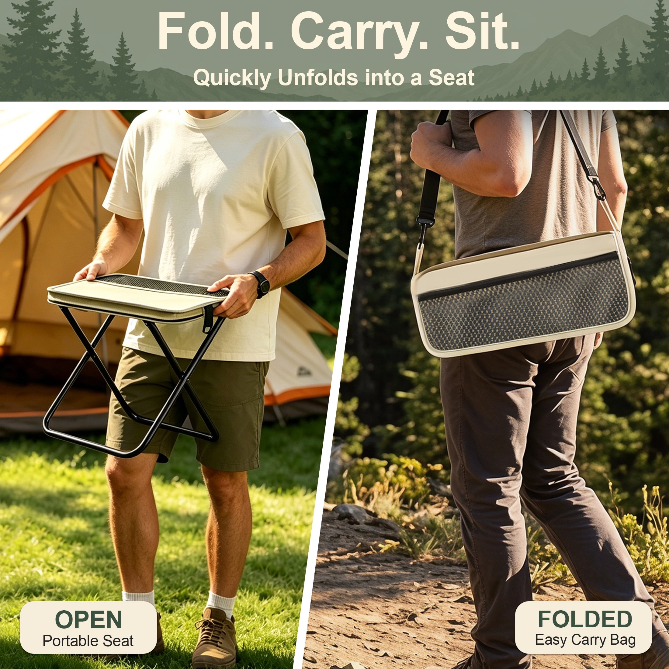 AILDEDE Foldable Backpack Stool