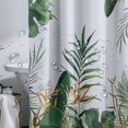 thumbnail image 5 of Orinice  Green Turtleback Leaf Shower Curtain Plant Tropical Shower Curtain for Bathroom Set Abstract Banana Leaf Palm Tree Nature Fabric Waterproof Shower Curtain for Bathtub Decoration  69x72, 5 of 7