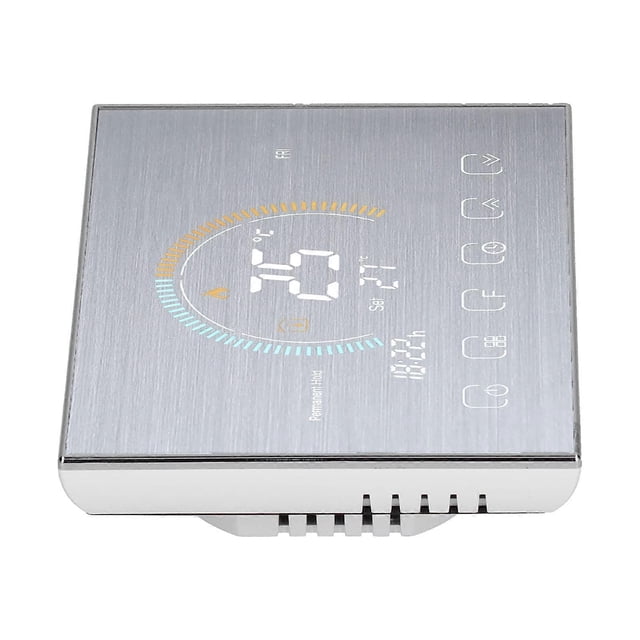 Controlador de temperatura inteligente con pantalla táctil LCD, interruptor de termostato para calefacción eléctrica doméstica