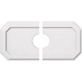 thumbnail image 2 of Ekena Millwork CMP28X14ED2-05000 5 in. ID x 9.75 in. Rectangle Emerald Architectural Grade PVC Contemporary Ceiling Medallion - 2 Piece, 2 of 3