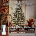 thumbnail image 2 of Battery Powered 39 ft 100 LED Cold White Rope Lights, IP65 Waterproof Fairy Light with 8 Modes Remote Timer for Patio Wedding Backyard Decor, 2 of 8