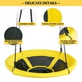 thumbnail image 5 of Costway 40'' Nest Tree Swing Round Swing w/ Adjustable Hanging Ropes & Oxford Waterproof Cloth Outdoor Swing, 5 of 9