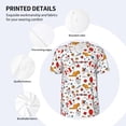 thumbnail image 5 of Fotbe Canada Day Baseball Jersey Shirt for Men and Women, Casual Short Sleeves Button Down T-Shirt-XX-Large, 5 of 9