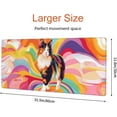 thumbnail image 3 of Colorful Cat Large Mousepad Multicolor Cats Design XXL Gaming Large Mouse Pad Keyboard Mouse Mat Desk Pad Non-Slip Rubber Base, 3 of 14