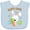 Blue, variant on Inktastic Happy Easter Bunny with Eggs and Carrot Boys or Girls Baby Bib