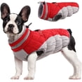 thumbnail image 1 of Abrigo para perro FUAMEY, chaqueta de invierno impermeable a prueba de viento, color rojo S, 1 of 6