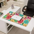 thumbnail image 3 of Long Mouse Pads for Desk,Pioneer Flower Floral Print Pattern Desk Mats on Top Of Desks, Desk Mouse Pad Extra Large with 3mm Non-Slip Base and Stitched Edge for Gaming,Office,Work,Home 31.5"x15.7", 3 of 6