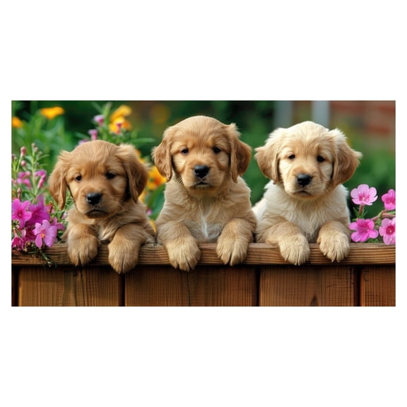 3 Year USA Made Three Puppies 2027 2028 2029 Pocket Calendar Planner with Note Pad