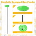 thumbnail image 2 of Uxcell 2-Pack Bee Watering Station, 30cm/11.8 Inch Resin Bee Bath for Garden Water Feeder, Colorful Butterfly Bath Bowl for Outdoor/Garden/Yard Decor [Green], 2 of 6