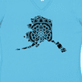 thumbnail image 4 of Inktastic Alaska Silhouette Mandala Women's V-Neck T-Shirt, 4 of 5