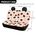 thumbnail image 4 of POLERO Ladybug Daisy Theme Car Seat Covers Back Seat for Dogs, 2 Pieces Back Seat Protectors Non-Slip Stretch Rear Bench Seat Covers, 4 of 7