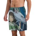 thumbnail image 2 of Spirited Away Mens Swim Trunks Quick Dry Board Shorts with Mesh Lining Beach Shorts Swimwear Bathing Suits, 2 of 7