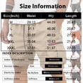 thumbnail image 5 of IAJDKMEK Men's Cargo Shorts with Pockets - Elastic Waist Hiking Shorts, Running Shorts, and Classic Work Shorts for Daily Wear,Saffron 2XL, 5 of 8