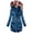 Navy, variant on Blouses for Women Dressy Casual Winter Fall Slim Hooded Long-sleeved Cap One Shoulder Zipper Floral Leisure Polyester Jacket Outerwear(Navy,XXL)