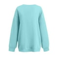 thumbnail image 5 of BODOAO Oversized Sweatshirt for Women Oversized Solid Color Pullover Loose Casual Zipper Sweatshirts Loose Fit Casual Long Sleeve Sweatshirt Comfy Fall Winter Outfits Clothes 2025 Fashion Light Blue S, 5 of 5