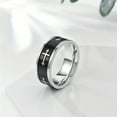 thumbnail image 5 of [Durable Cross Ring] Durable 316L Stainless Steel Men's Classic Cross Ring | Elegant Minimalist Design for Daily Wear or Gift, Everyday Accessory,Black7, 5 of 7
