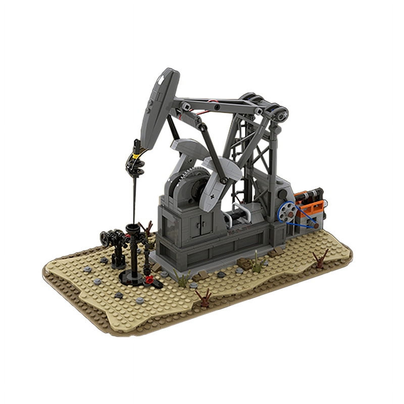 オブジェ MOC-49501 Functioning Oil Pump Jack Model Building Blocks Sets Oil