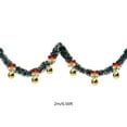 thumbnail image 3 of Wznxdo Christmas Tinsel Garland Decor, Dark Green Snowy White Tips Garland with Red Bows and Ball Artificial Xmas Tree Decoration for Indoor Outdoor, Holiday Party Supplies 6.5FT, 3 of 6