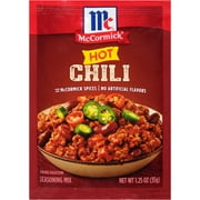 McCormick Hot Chili Seasoning Mix, 1.25 oz Envelope