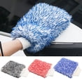 thumbnail image 2 of Visland 3 Pcs Microfiber Wash Mitts Scratch-Free Lint-Free Car Wash Gloves Absorbent Automotive Car Cleaning Mitt for Rinseless Washing, 2 of 8