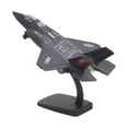 thumbnail image 1 of 1:72 Modelo de caza de aleación Aviación fundida a presión Avión de combate Avión de juguete para niños Negro, 1 of 9