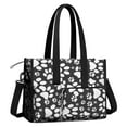 thumbnail image 2 of Teacher Tote Bag,Black Paw Teacher Utility Tote Bag,Large Work Tote Bags for Women with Multiple Pockets,Top Zipper Closure,13.8x10.6x6.7 Inch, 2 of 5